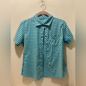 Women’s Club Ride Bandara snap shirt size S